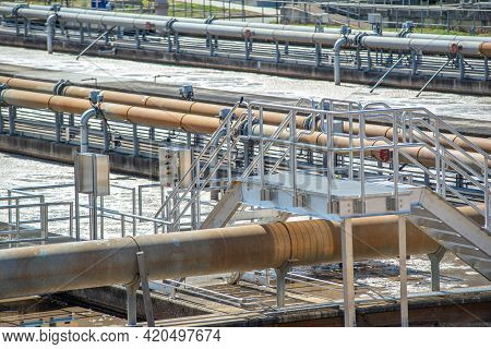 At A Wastewater Treatment Plan In Usa