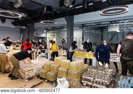 Humanitarian Aid. Coronavirus Epidemic In Ukraine