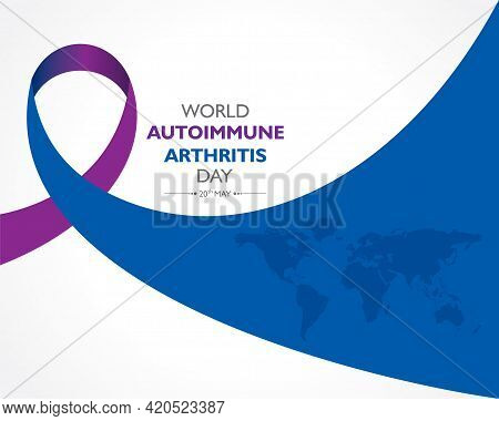 Vector Illustration Of World Autoimmune Arthritis Day Observed On 20th May