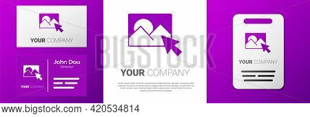 Logotype Photo Retouching Icon Isolated On White Background. Photographer, Photography, Retouch Icon