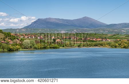 Bovan Lake And Mountain Rtanj Near Sokobanja In Eastern Serbia