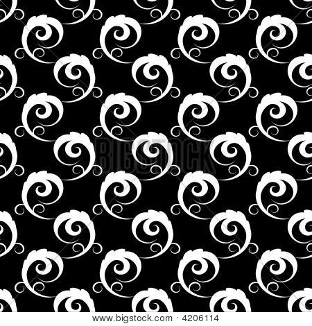 Geometrische nahtlose Hintergrund schwarz und weiß