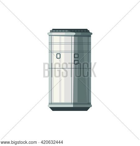 Accomodation Module Of International Space Station Cartoon Vector Illustration