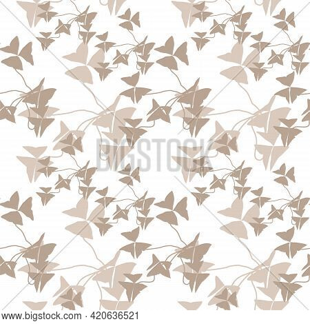 Abstract Seamless Pattern With Leaves. Vector Fail.