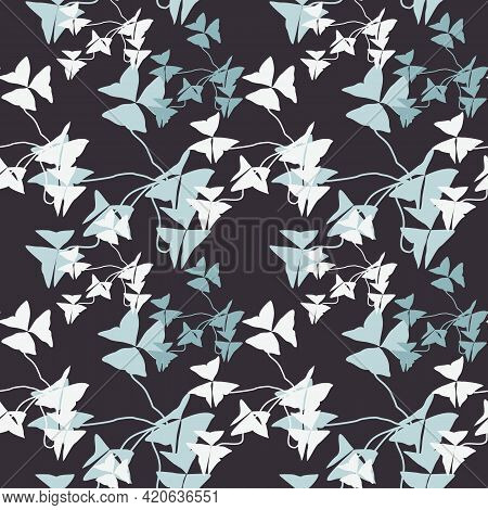 Abstract Seamless Pattern With Leaves. Vector Fail.