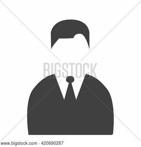 Man Head Icon Silhouette. Male And Female Avatar Profile Sign, Face Silhouette Stock Vector