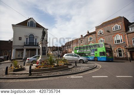 Views Of Wallingford Town Centre Including The Town Hall In Oxfordshire In The Uk, Taken On The 30th