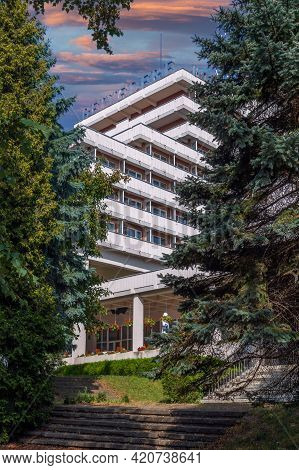 Cluj-napoca, Romania - September 20, 2020: Hotel Belvedere, An Iconic Point In The City For Over 40 