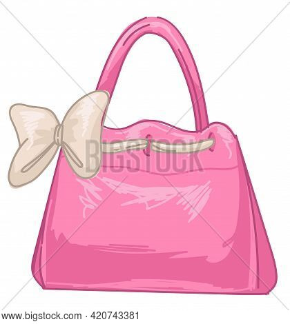 Fashion And Trends Of 2000s, Women Handbag Vector
