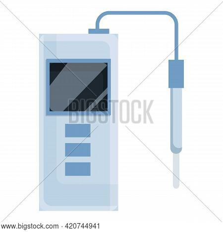 Ph Meter Icon. Cartoon Of Ph Meter Vector Icon For Web Design Isolated On White Background
