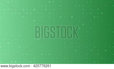 Abstract Geometric Background Of Sircles. Green Pixel Background With Empty Space. Vector Illustrati