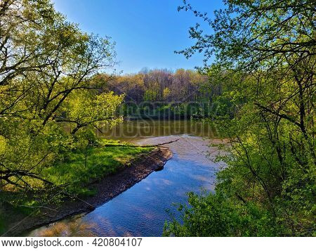 Chippewa River At Red Cedar Trail In Wisconsin