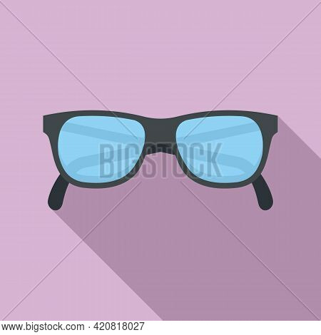 Granpa Eyeglasses Icon. Flat Illustration Of Granpa Eyeglasses Vector Icon For Web Design