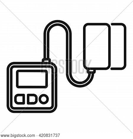 Tensiometer Icon. Outline Tensiometer Vector Icon For Web Design Isolated On White Background