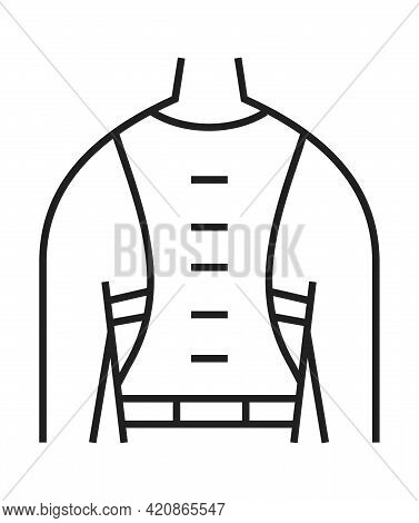 Back Brace Icon. Orthopaedic Rehabilitation Icon Vector. Physical Therapy