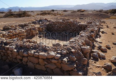 Archeological Site In South Israel, Evrona Wells System