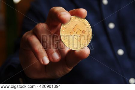 Binance, Bnb Cryptocurrency Symbol Golden Coin Illustration