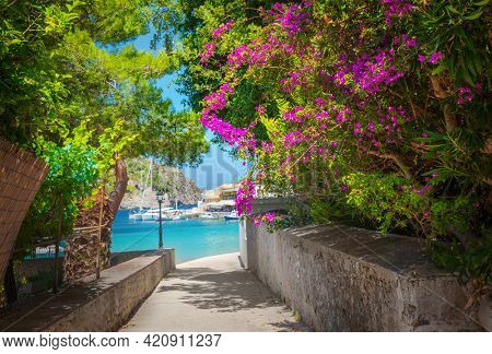 Assos village in Kefalonia, Greece