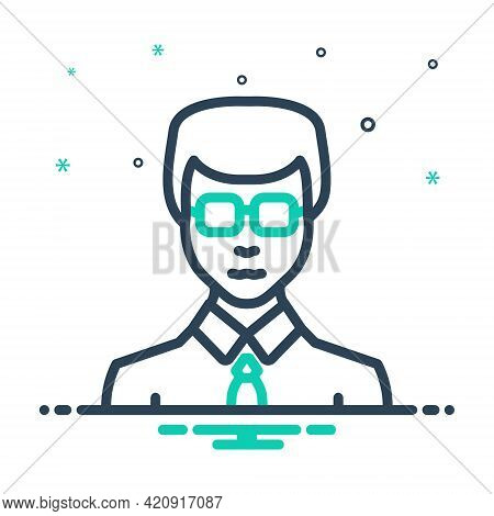 Mix Icon For Businessman Entrepreneur Enterprising Zippy Vocational Sappy