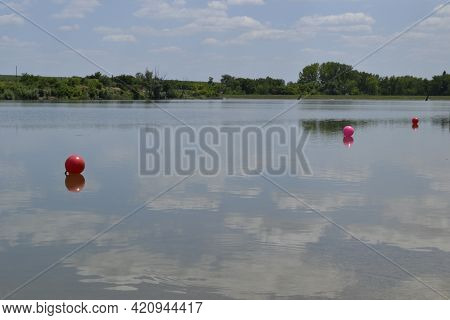Vrdnik, Serbia - March 02. 2013: Panorama Of An Artificial Lake Called - Borovacko Lake Near The Voj