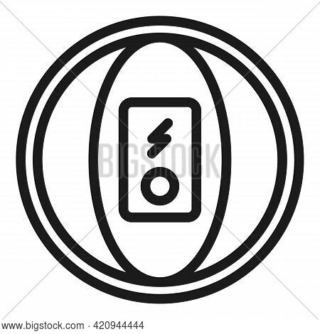 Pedometer Icon. Outline Pedometer Vector Icon For Web Design Isolated On White Background