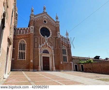 Ancient Church Of Enice In Italy Called Madonna Dell'orto Which In Italian Means  Our Lady Of The Ga