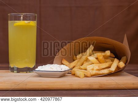 French Fries With Sauce Day Juice Bistro