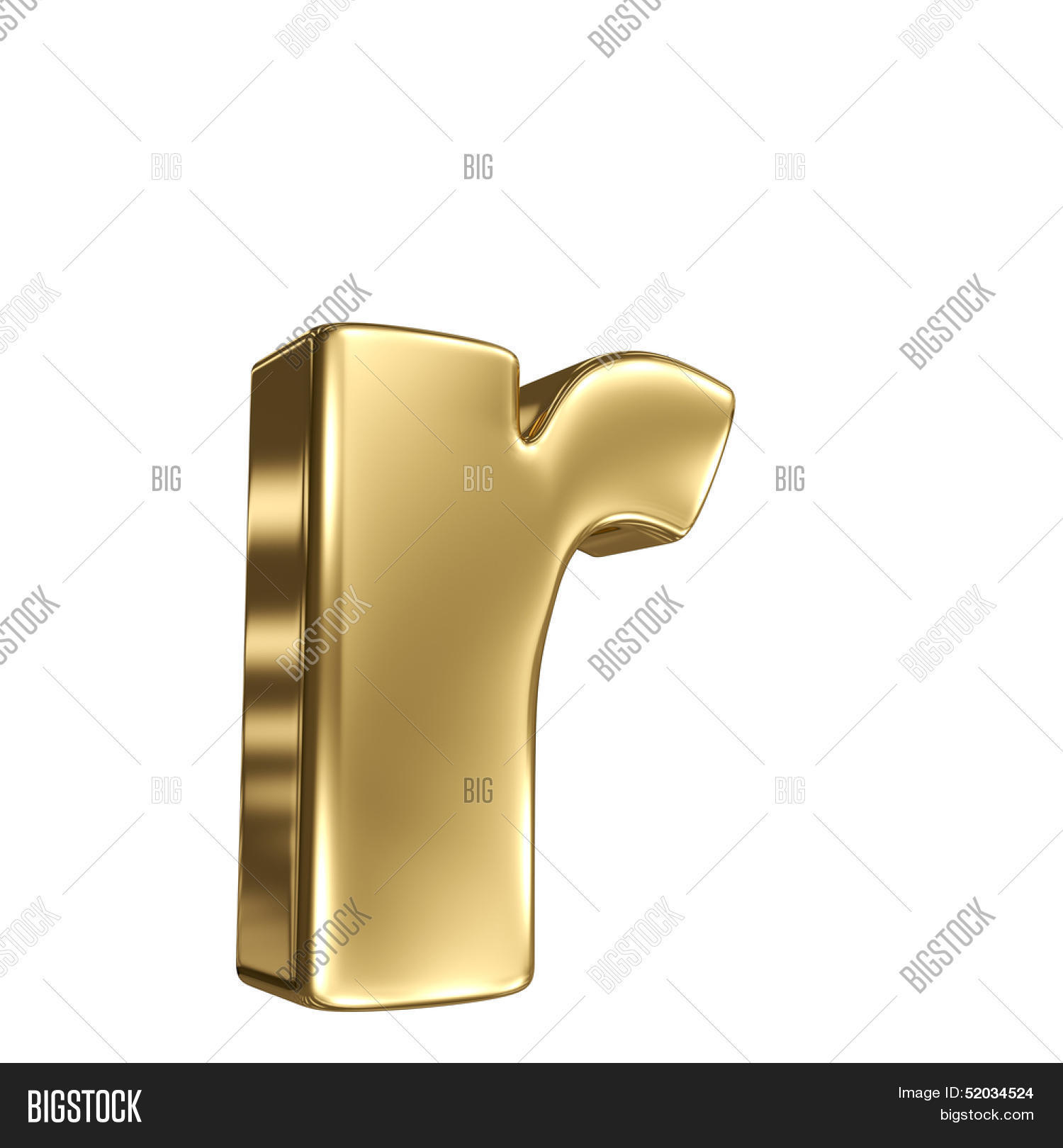 Letter R Gold Solid Image & Photo (Free Trial) | Bigstock