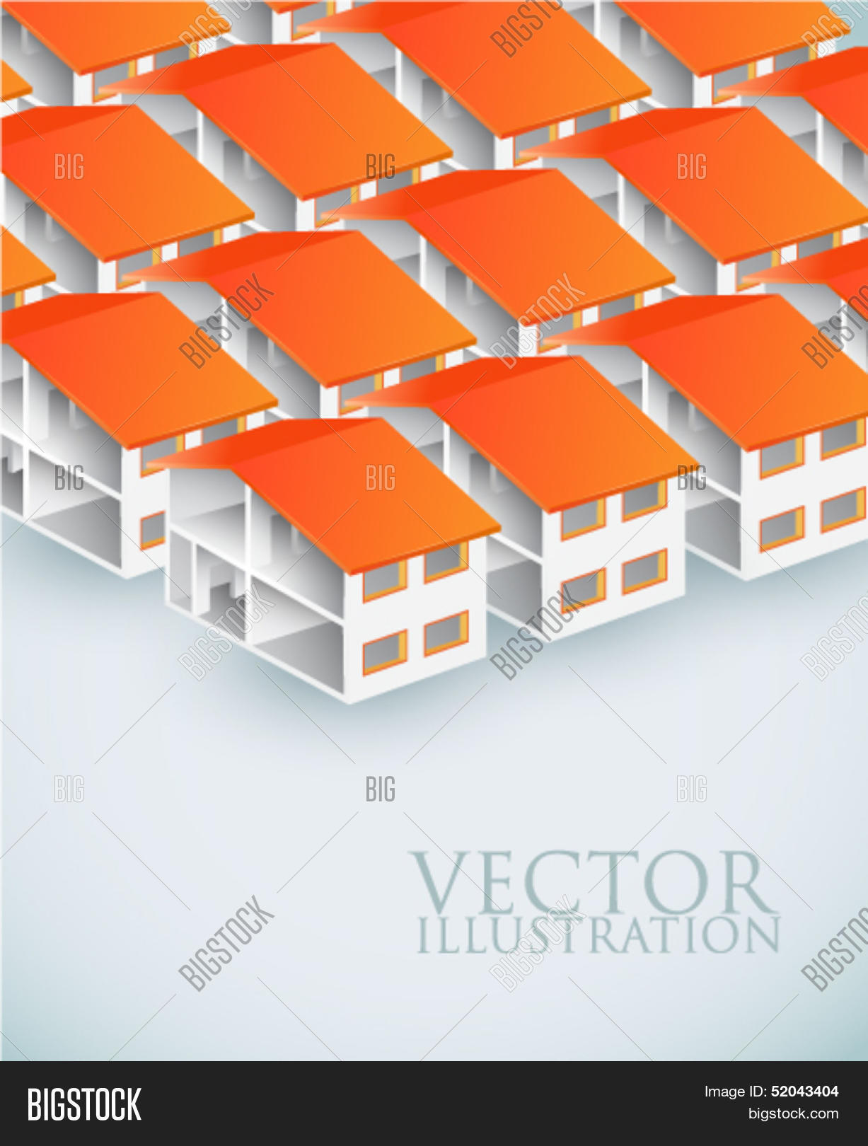 Row Houses - Vector Vector & Photo (Free Trial) | Bigstock