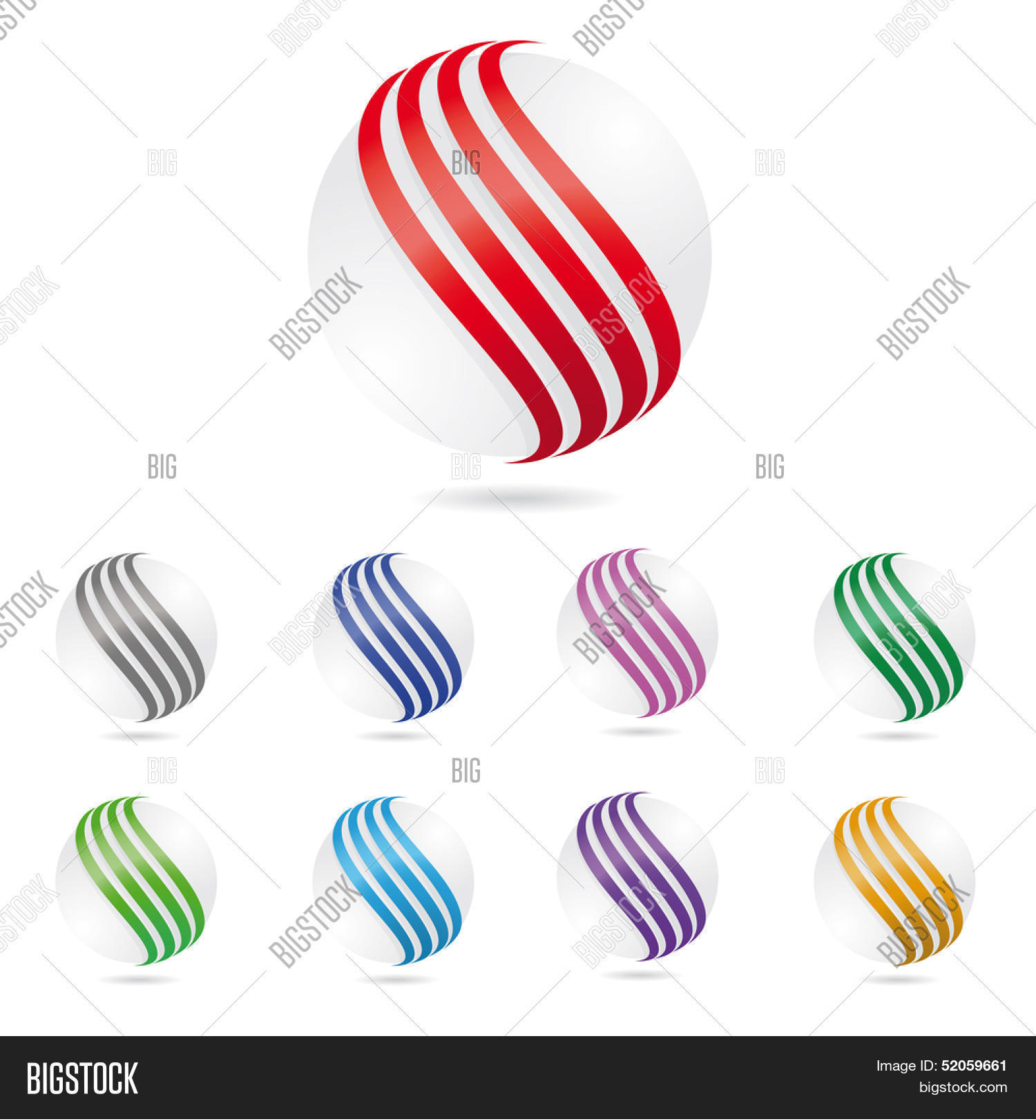 Set Levitating Sphere Vector & Photo (Free Trial) | Bigstock