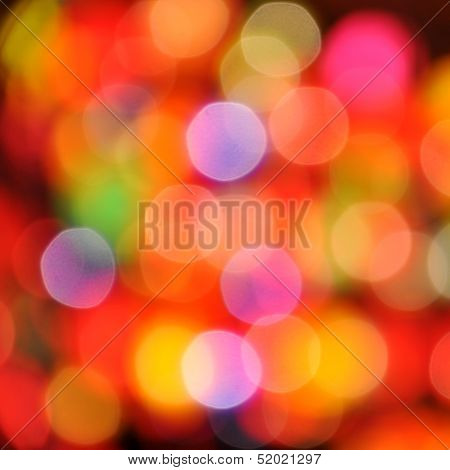 Abstract Colorful Circular Bokeh