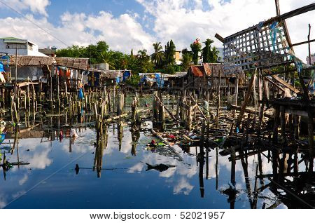 Slum Houses on Water