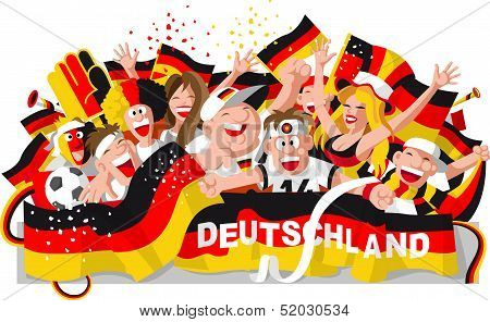 German soccer fans