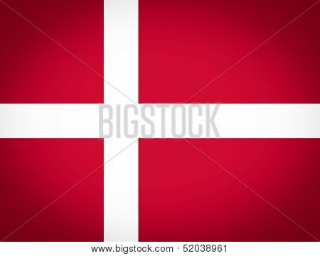 Flag Of Denmark Vignetted