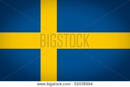 Flag Of Sweden Vignetted