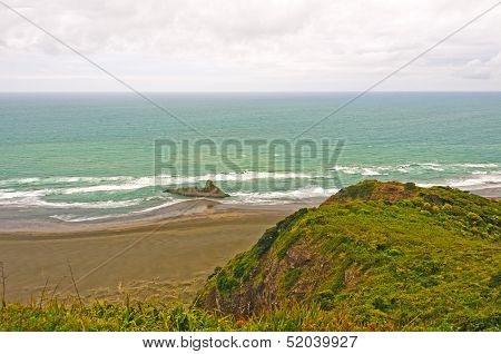 Coastal Clouds On An Ocean Beach
