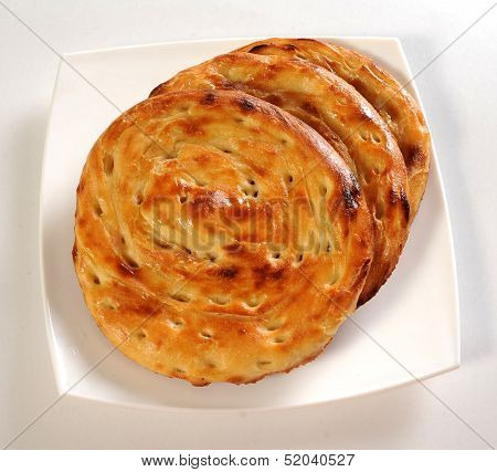 Lacha Paratha Top View