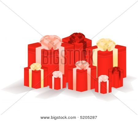 Gift Boxes. Vector Illustration