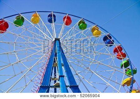 Ferris Wheel In Amusement Park