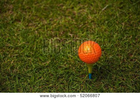 an orange ball