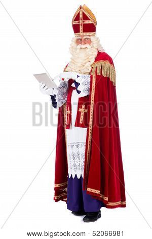 Sinterklaas With A Tablet