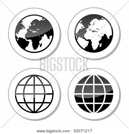 Globe Earth vector