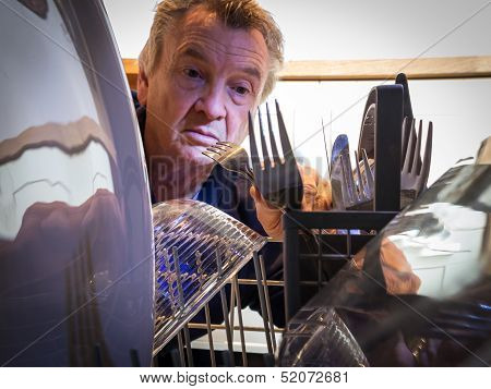 Dishwasher From Inside Looking Out