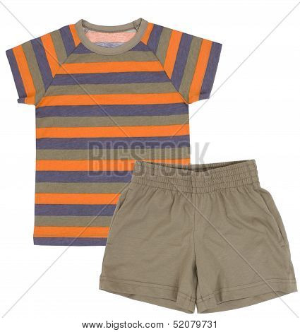 Child duffle. Isolated on a white