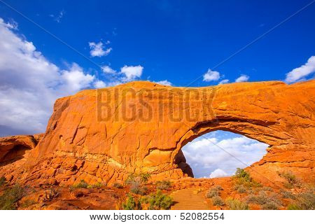 Arches National Park North Window section in Moab Utah USA
