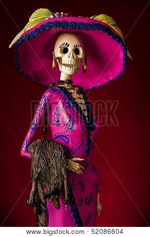 Day Of The Dead. Traditional Mexican Catrina