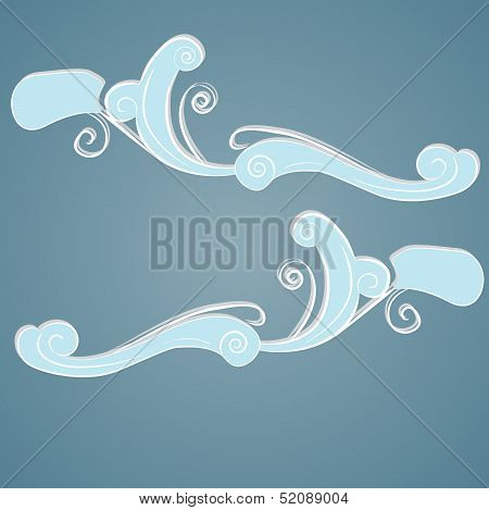 Ornament Blue Clouds.