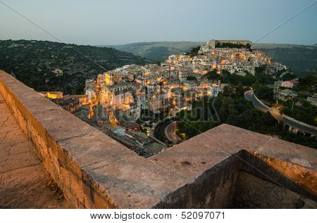 Ragusa Ibla in the evening