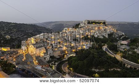 Ragusa Ibla in the evening