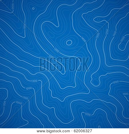 Blue Topographic Background